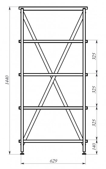 Стеллаж СА.2Х4Т_3