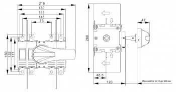 Размеры Beny BH-250 4P