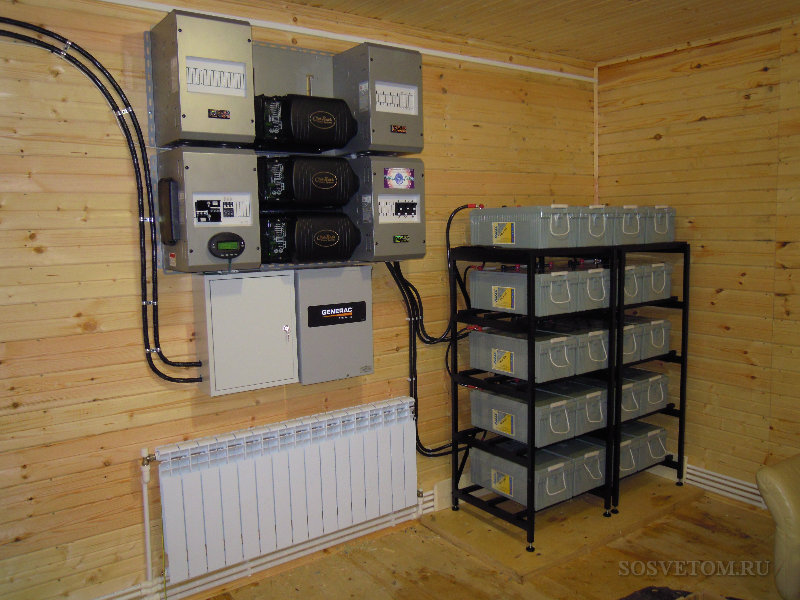 система резервного электроснабжения загородного дома